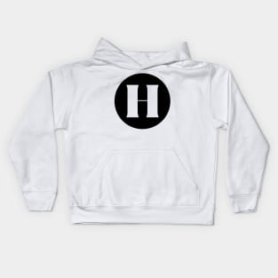 H (Letter Initial Monogram) Kids Hoodie